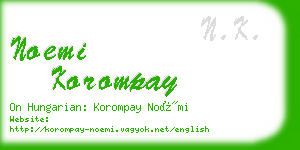 noemi korompay business card
